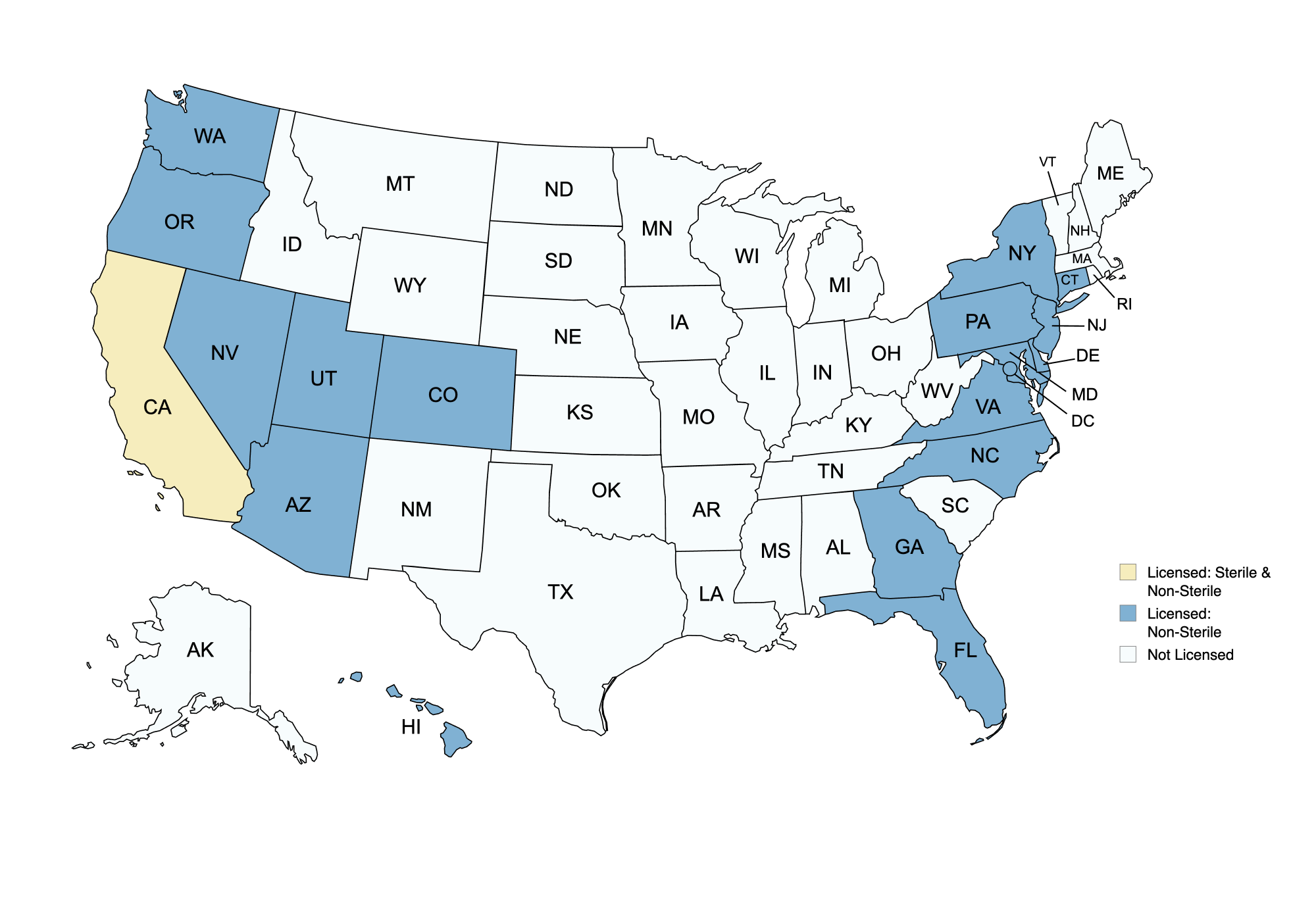 States We Serve Map