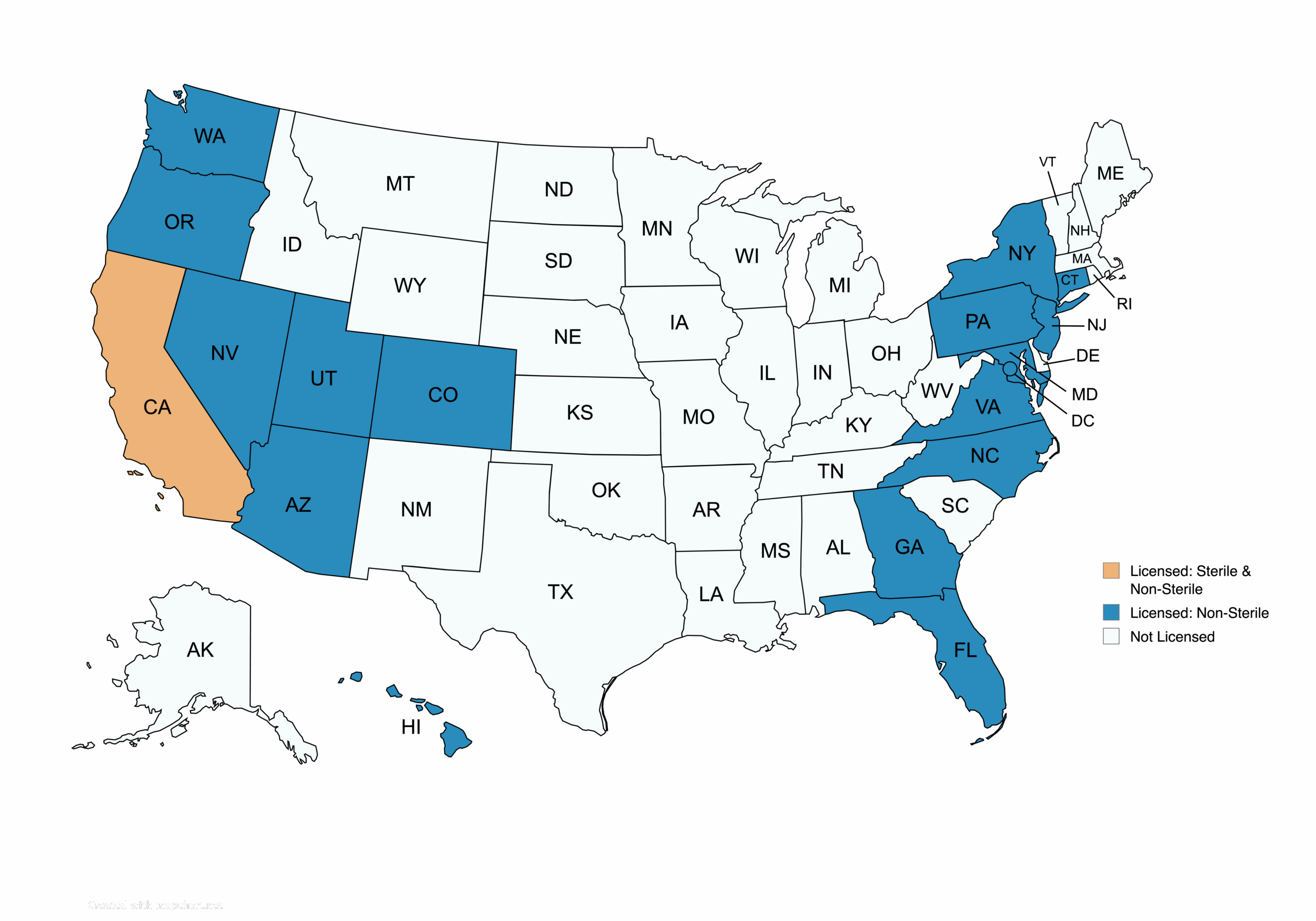 States We Serve Map